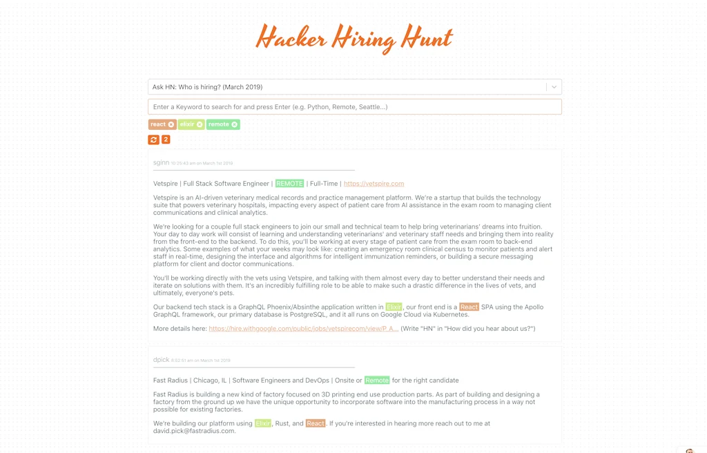 Hacker Hiring Hunt screenshot 3 of 3