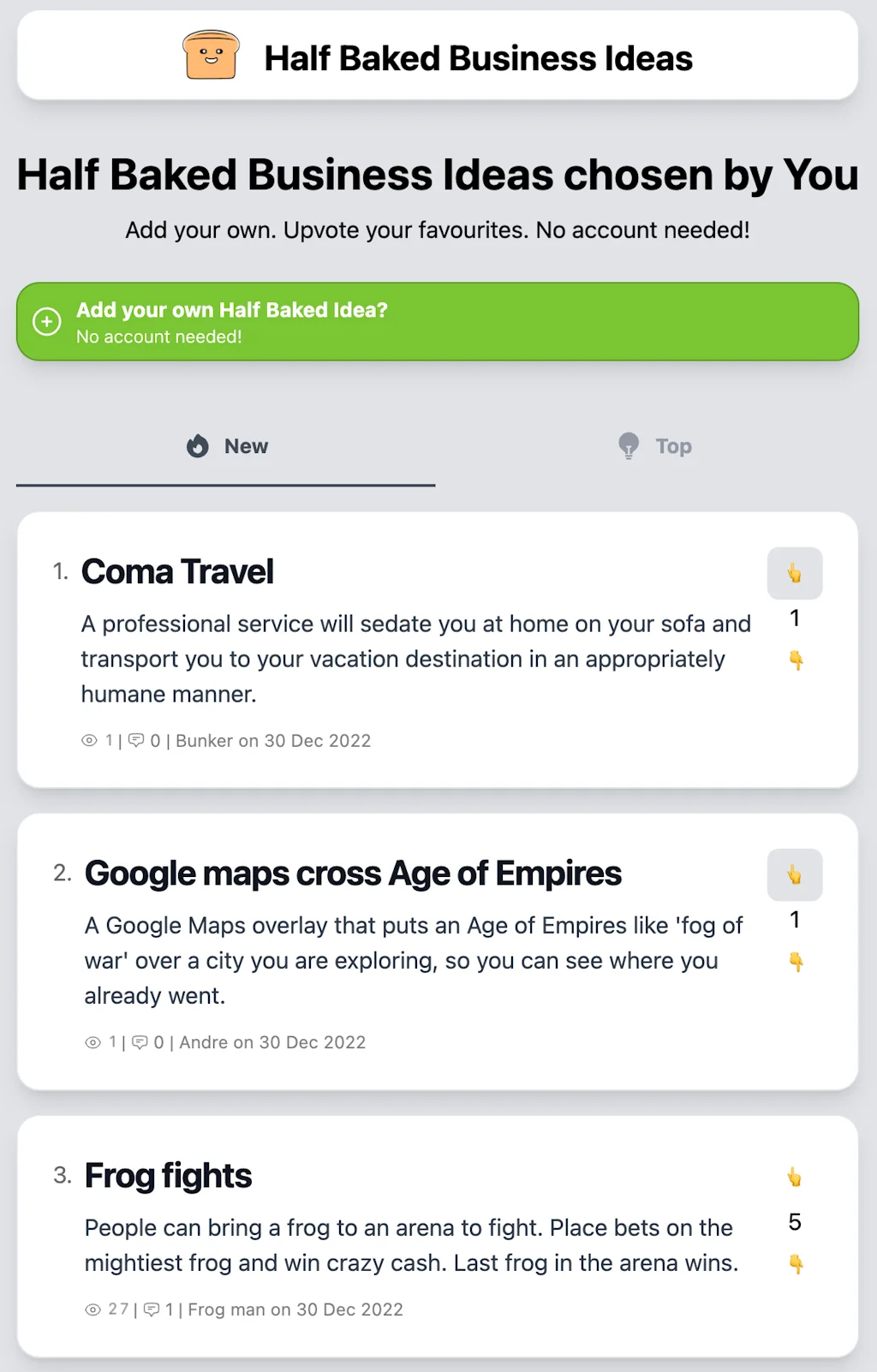 Half Baked Business Ideas screenshot 2 of 4