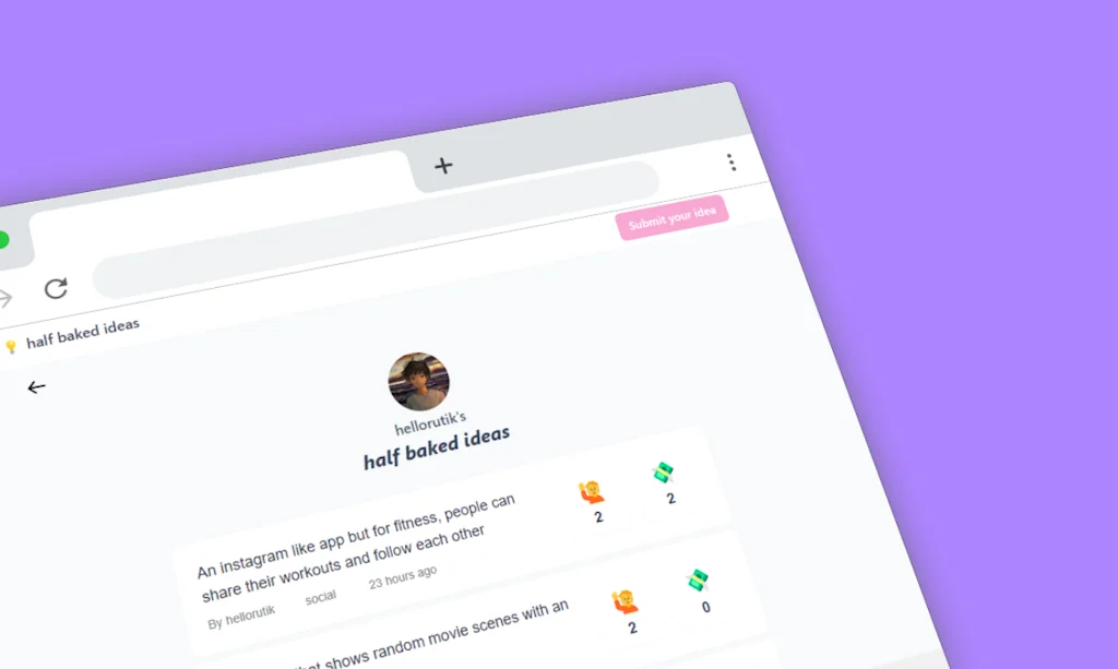 Half baked ideas screenshot 4 of 4