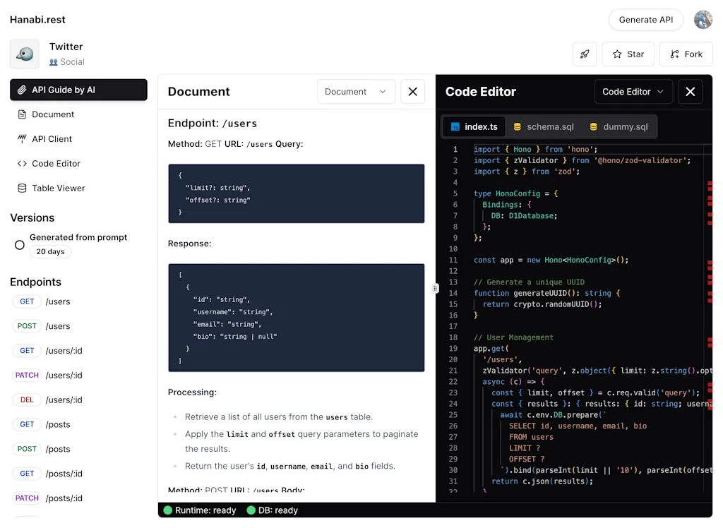 Hanabi.rest screenshot 2 of 4