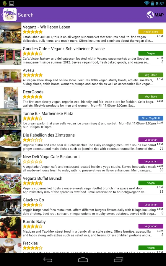 HappyCow Find Vegan Food screenshot 5 of 22