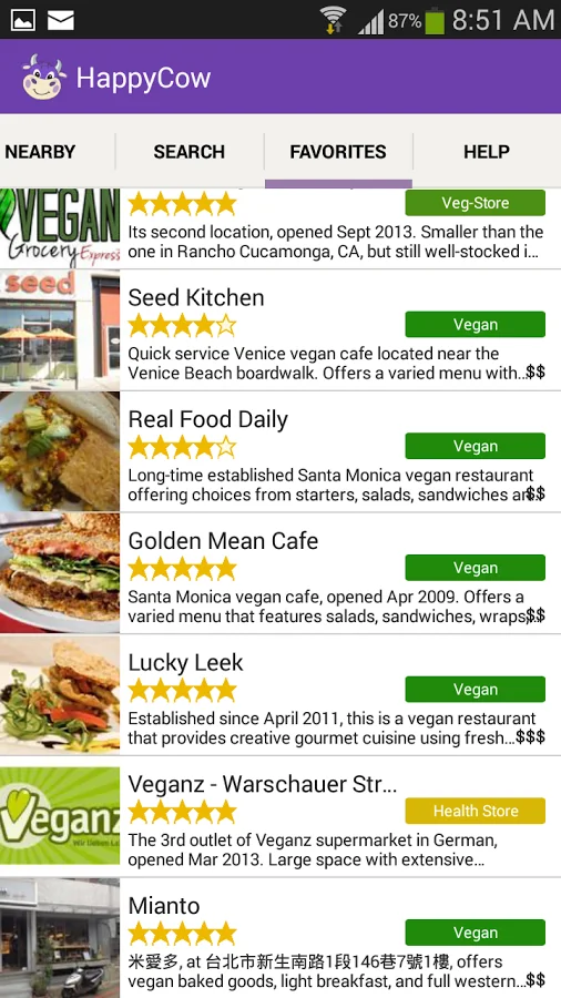 HappyCow Find Vegan Food screenshot 7 of 22