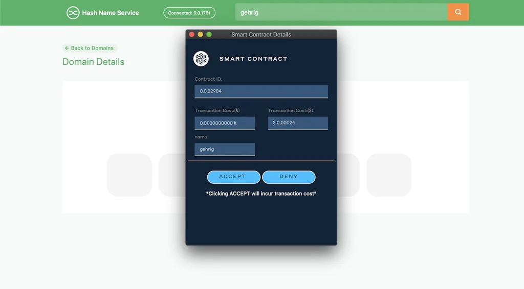 Hash Name Service screenshot 3 of 4