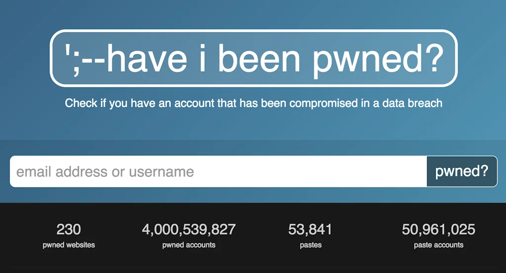 Have I Been Pwned screenshot 1 of 2