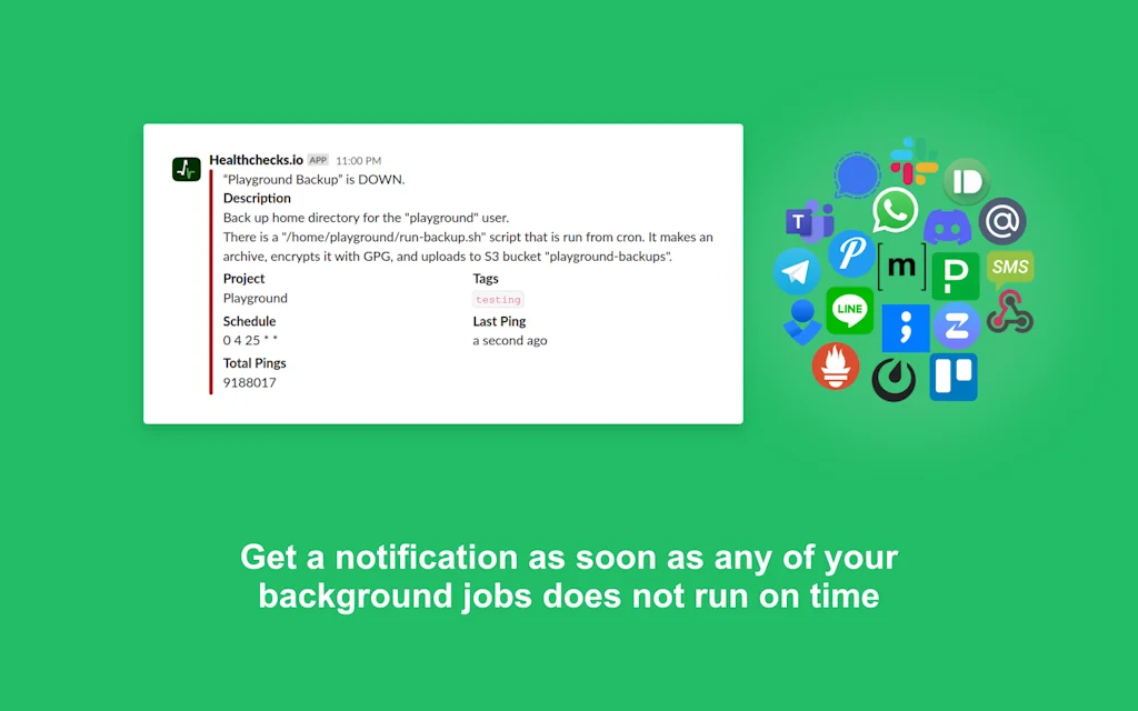 Healthchecks.io screenshot 3 of 3