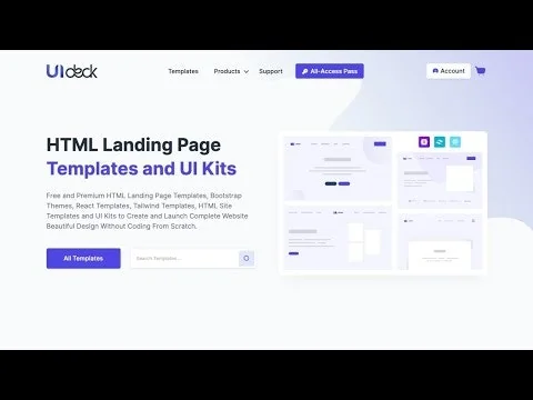 Helium UI Kit - Free Bootstrap 4 UI Kit screenshot 1 of 4