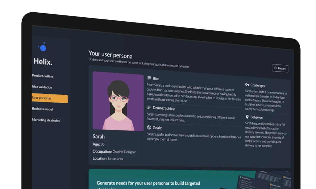 Helix User Persona Generator screenshot 1 of 4
