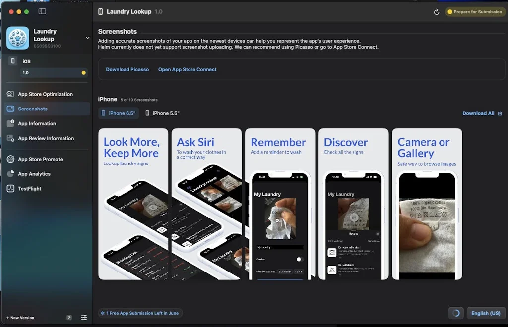 Helm for App Store Connect screenshot 3 of 3