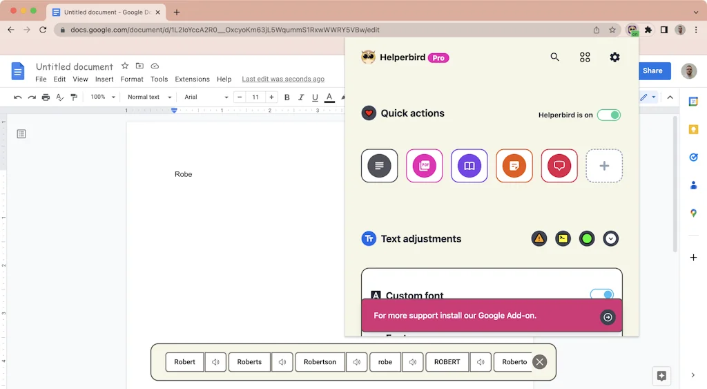 Helperbird screenshot 1 of 3