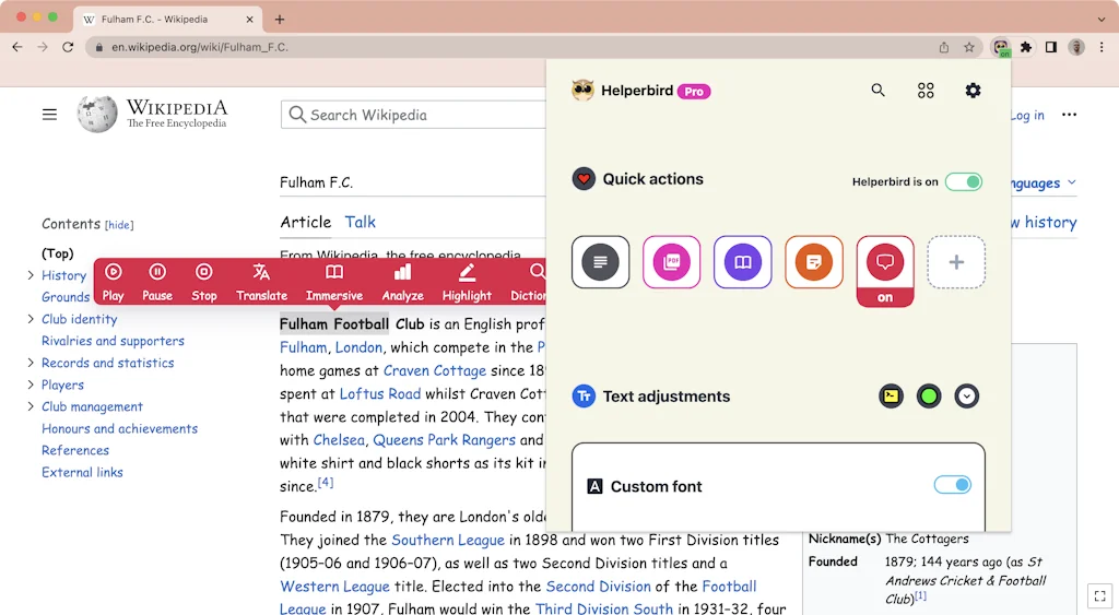 Helperbird screenshot 2 of 3