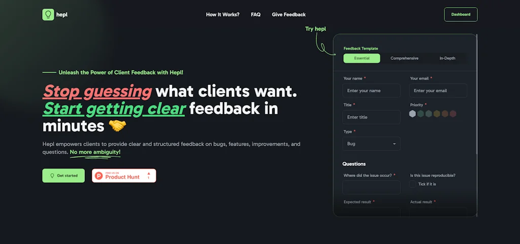 Hepl screenshot 1 of 3