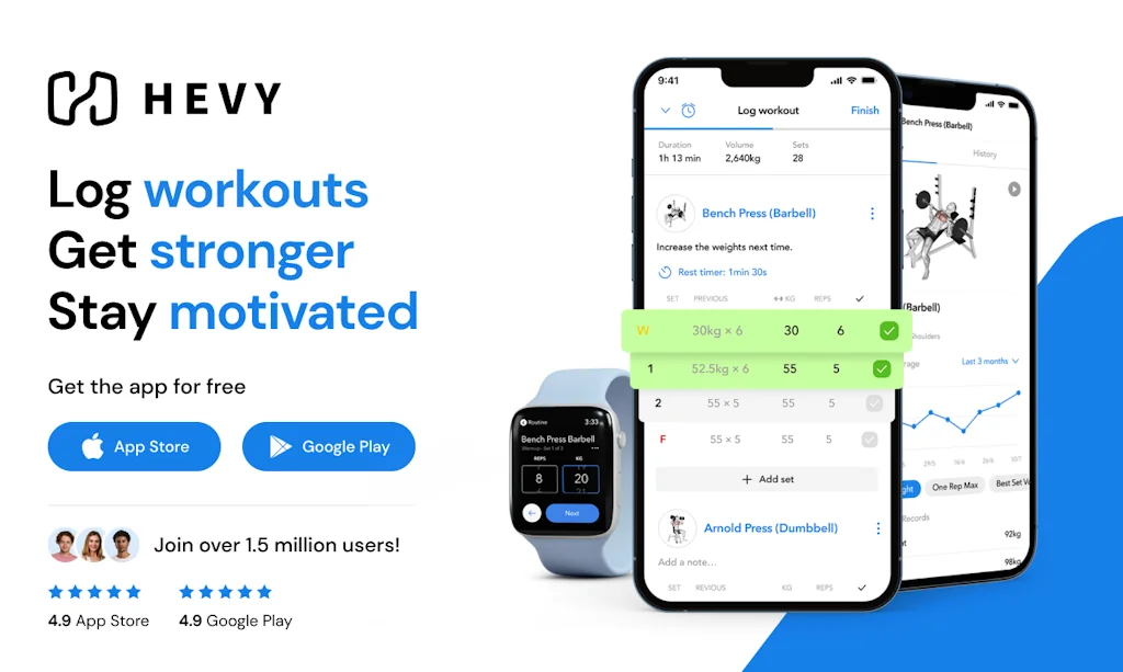 Hevy screenshot 1 of 3