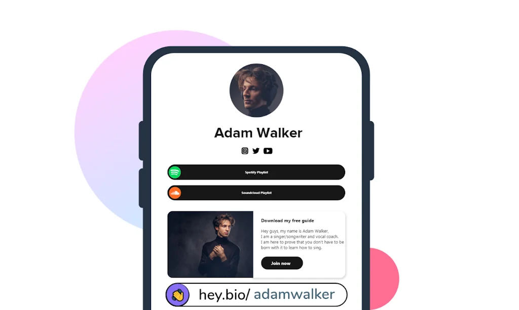 Hey.bio screenshot 1 of 3