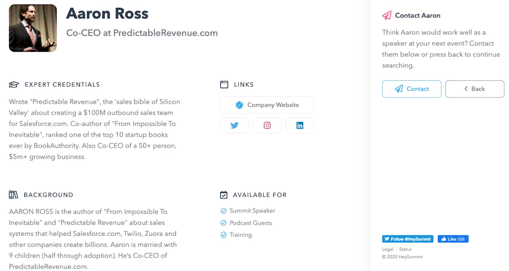 Heysummit screenshot 1 of 3
