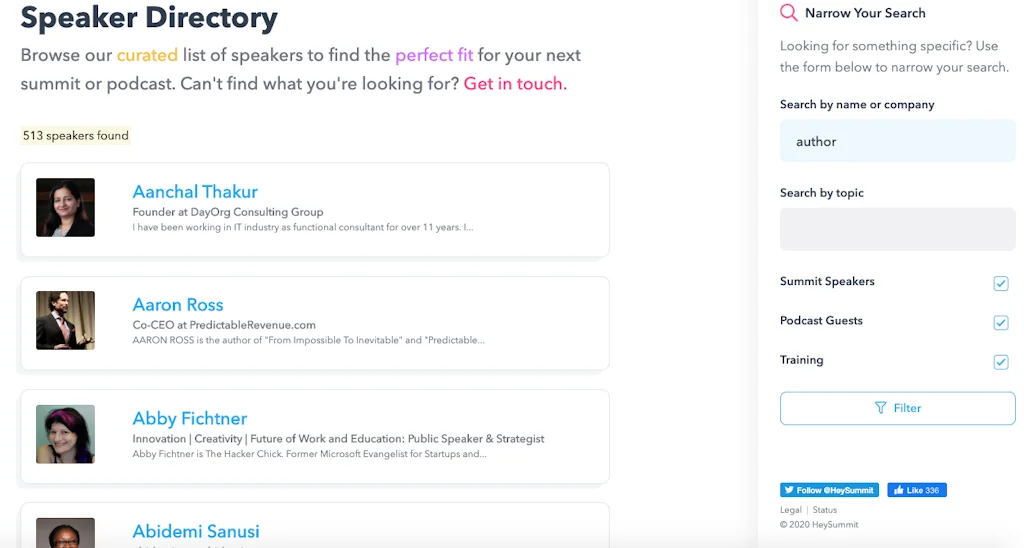 Heysummit screenshot 2 of 3