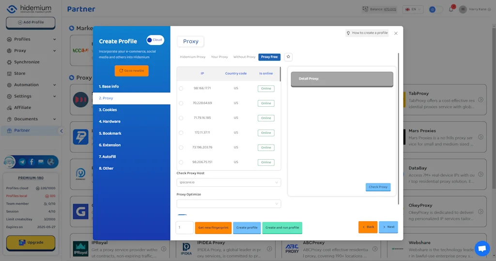 Hidemium Antidetect Browser screenshot 5 of 16