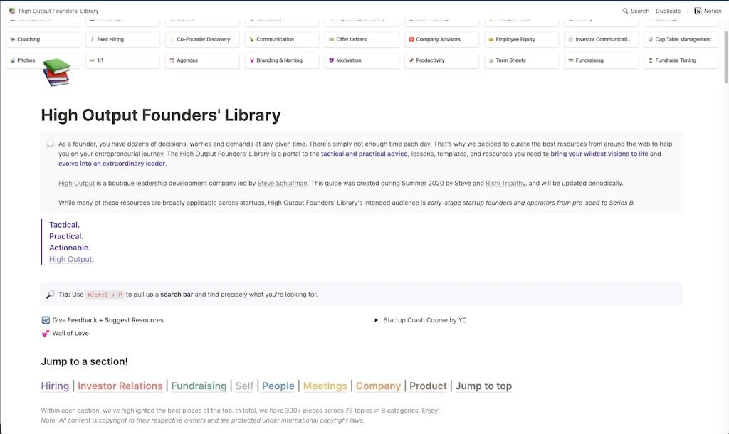 High Output Founders' Library screenshot 2 of 6
