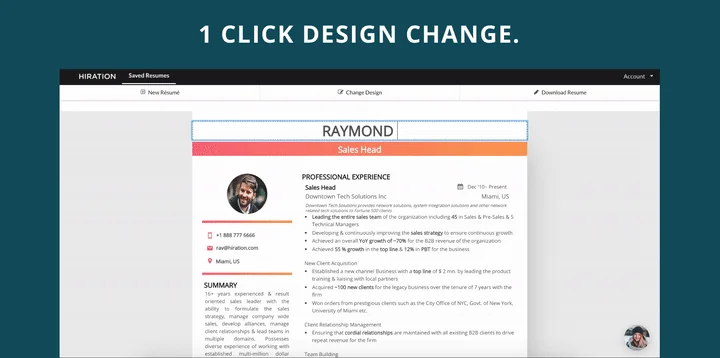 Hiration's Resume Builder screenshot 3 of 6