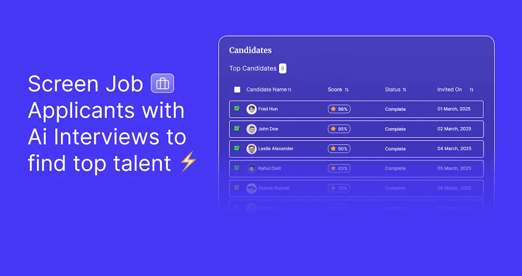 HireHunch - S(ai)na (AI Interviewer) screenshot 2 of 3