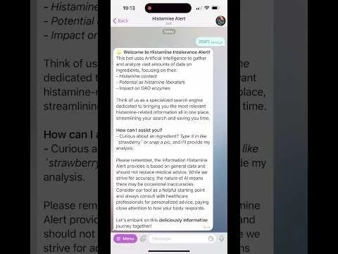 Histamine Alert screenshot 1 of 7