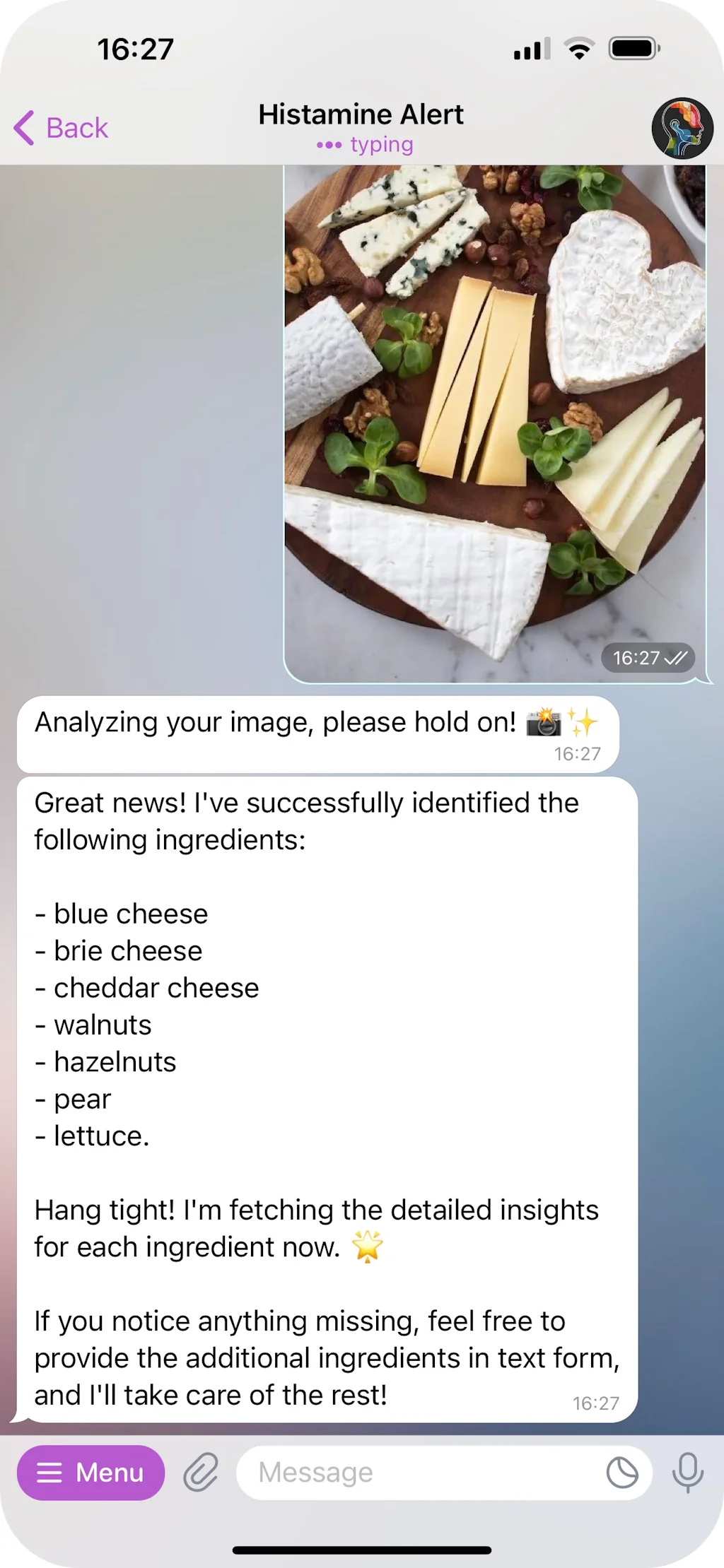 Histamine Alert screenshot 3 of 7