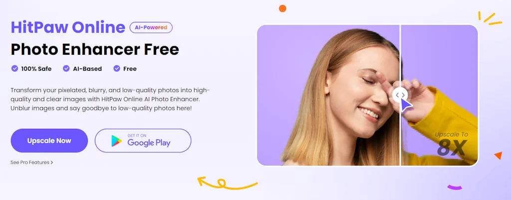 HitPaw Online Photo Enhancer Free screenshot 1 of 4