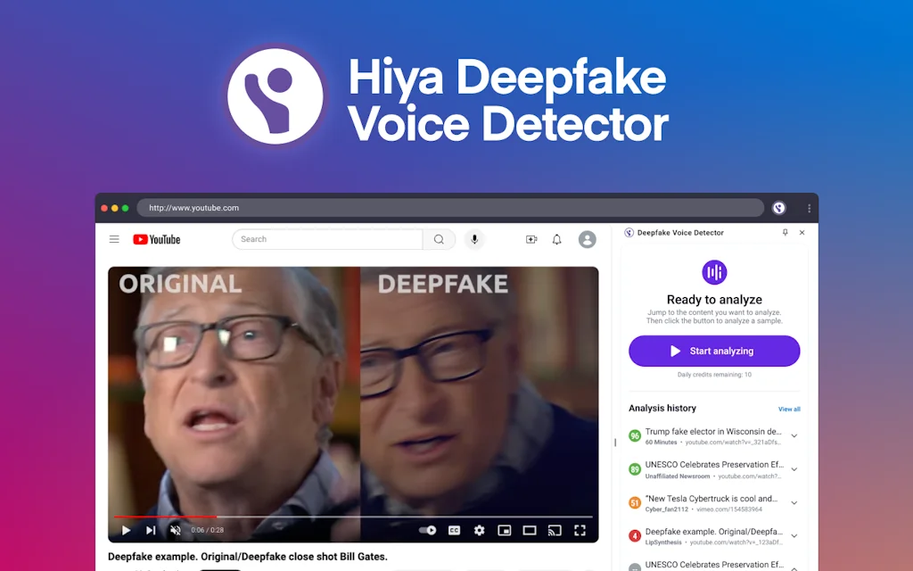Hiya Deepfake Voice Detector screenshot 4 of 6