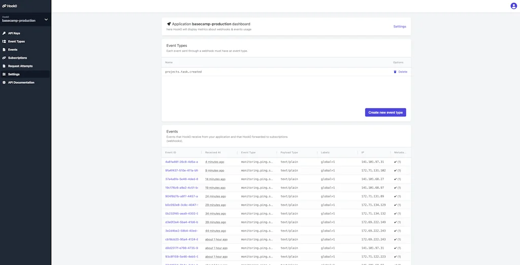 Hook0 screenshot 1 of 4