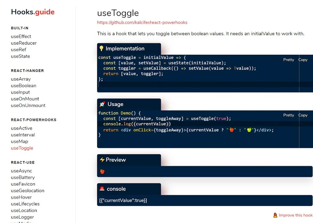 Hooks.guide screenshot 2 of 2