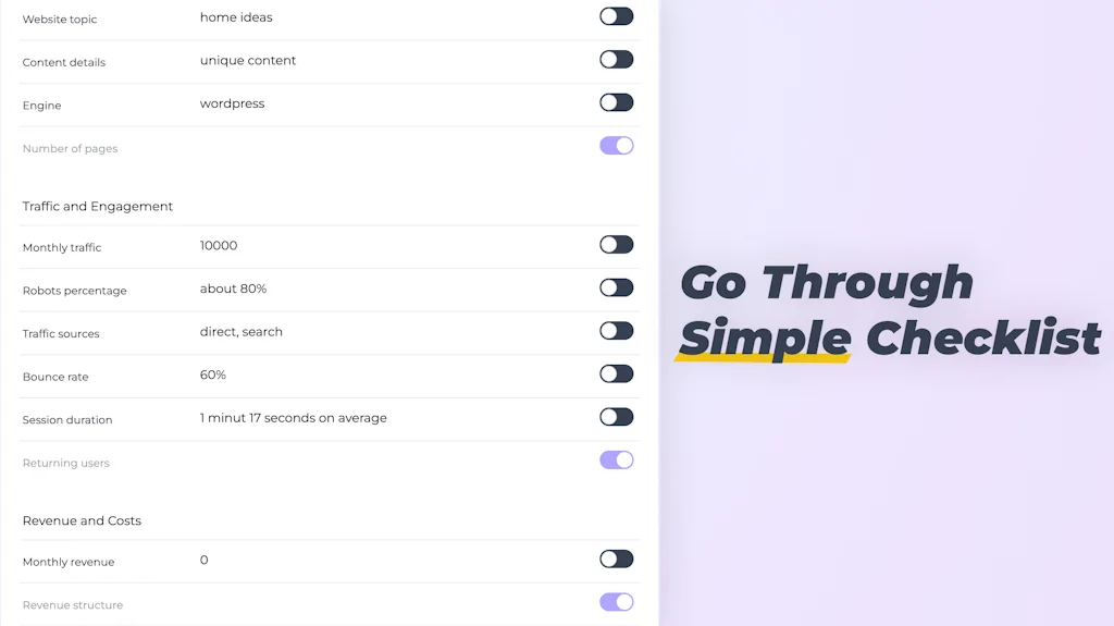 How Much for Site? screenshot 2 of 4