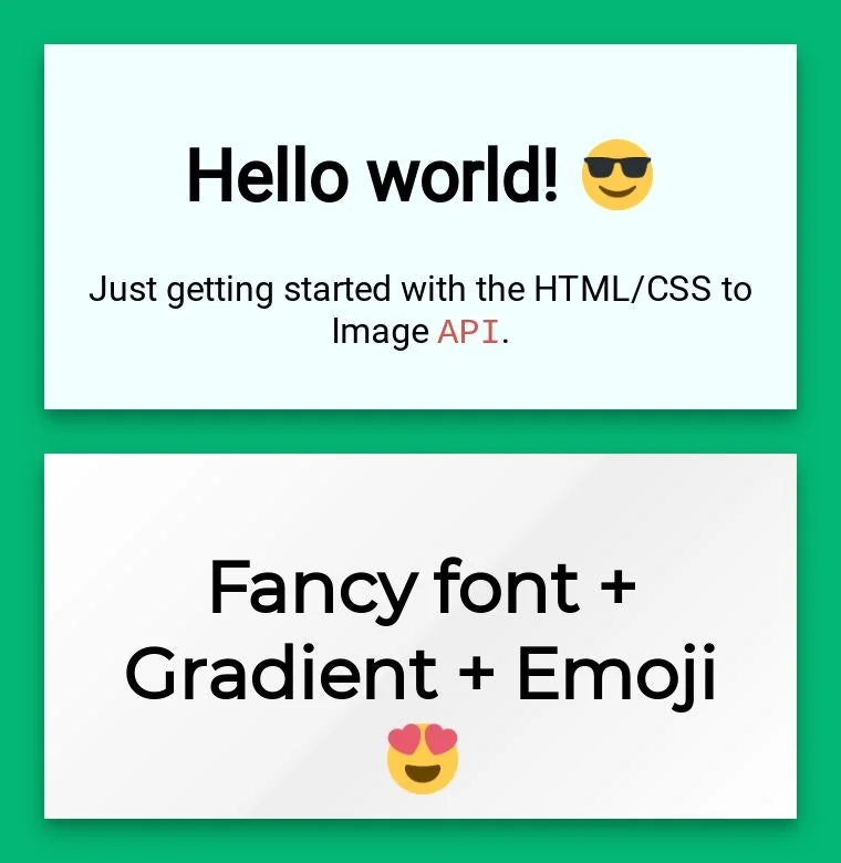 html css to image screenshot 3 of 3