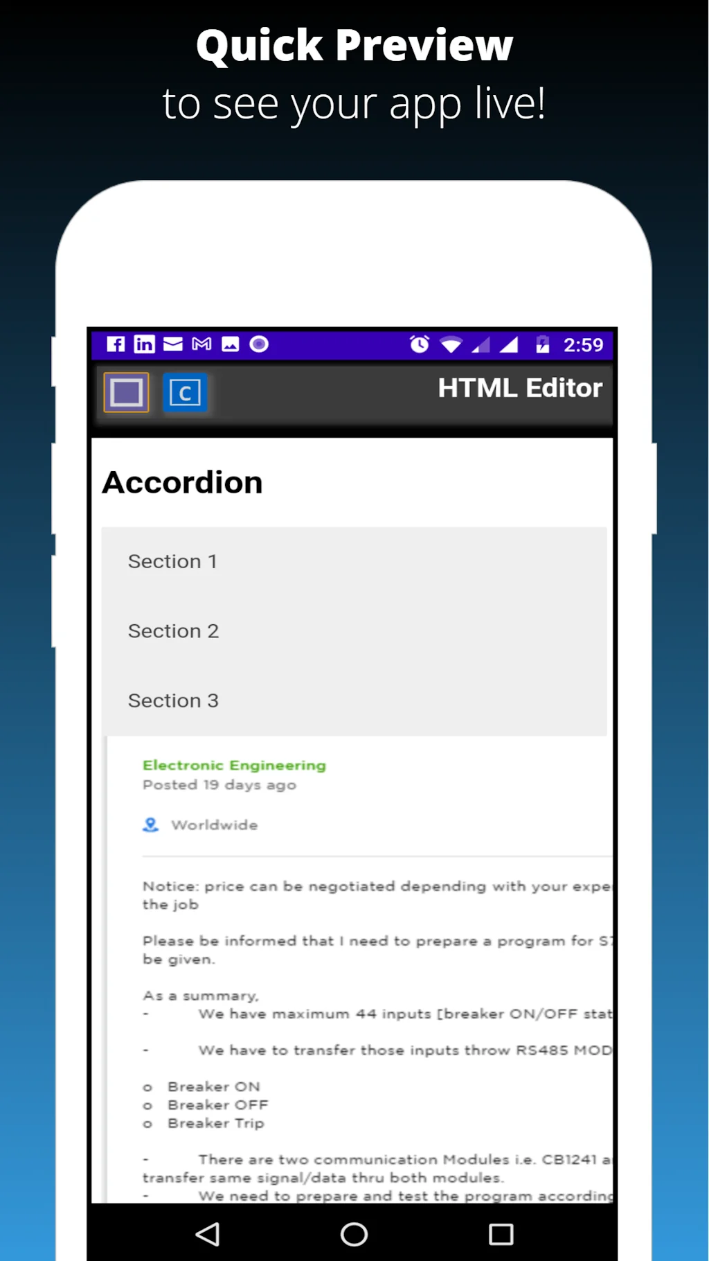HTML Editor with Localhost screenshot 4 of 9
