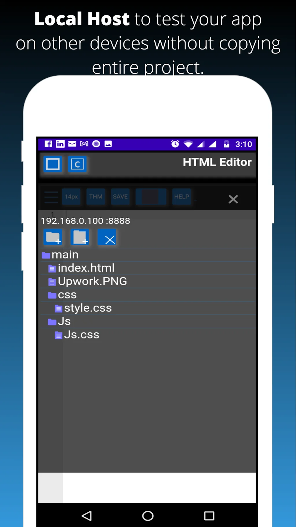 HTML Editor with Localhost screenshot 5 of 9