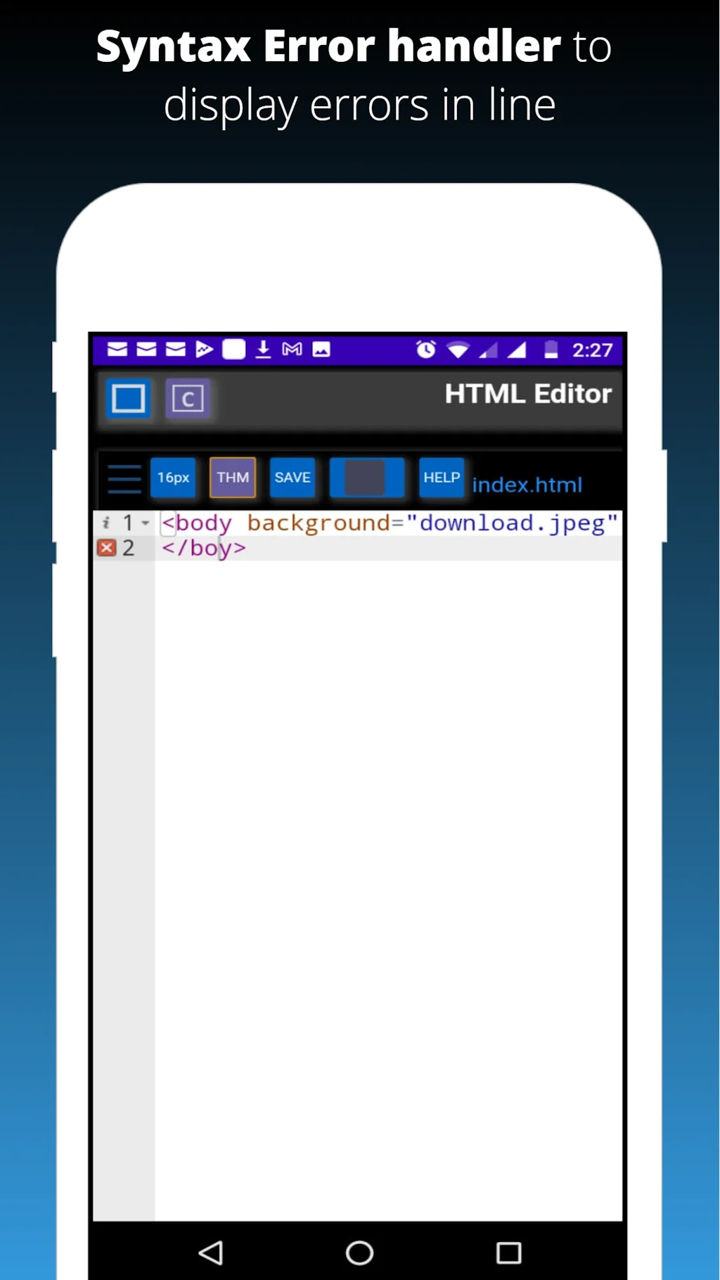 HTML Editor with Localhost screenshot 8 of 9