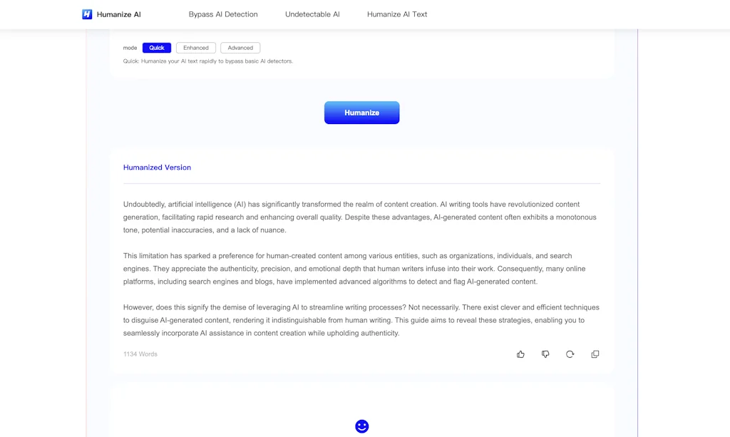 Humanize AI screenshot 3 of 3