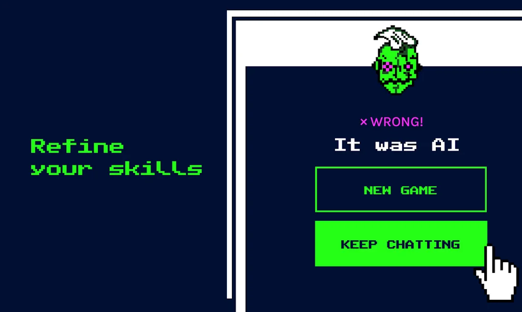 Humanornot.so A Turing Test Game screenshot 6 of 7