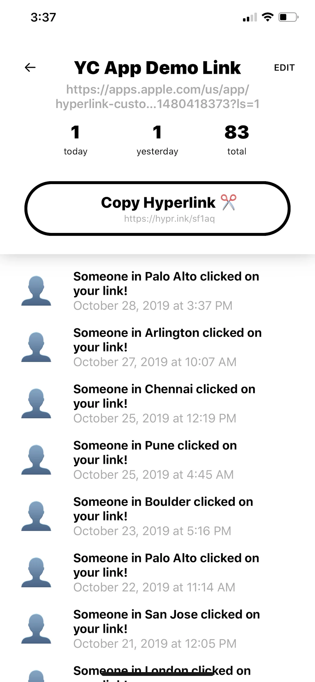 Hyperlink screenshot 3 of 5