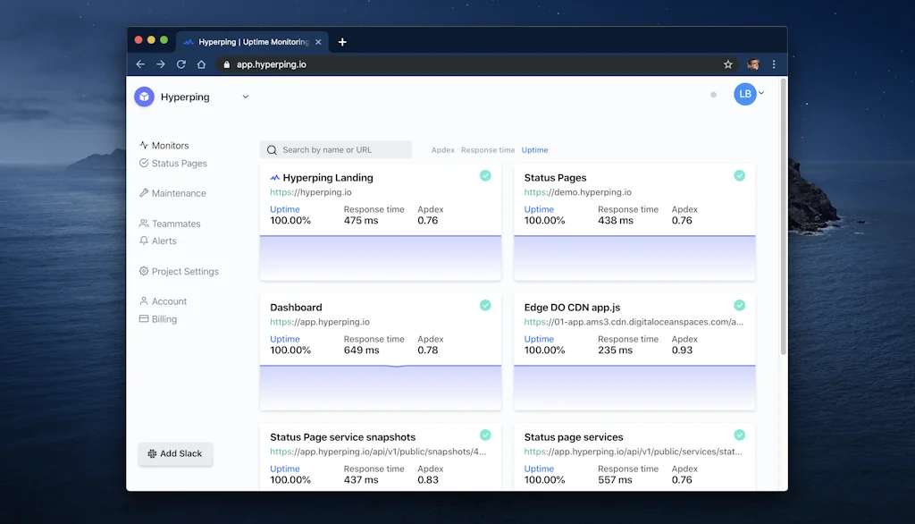 Hyperping screenshot 3 of 5