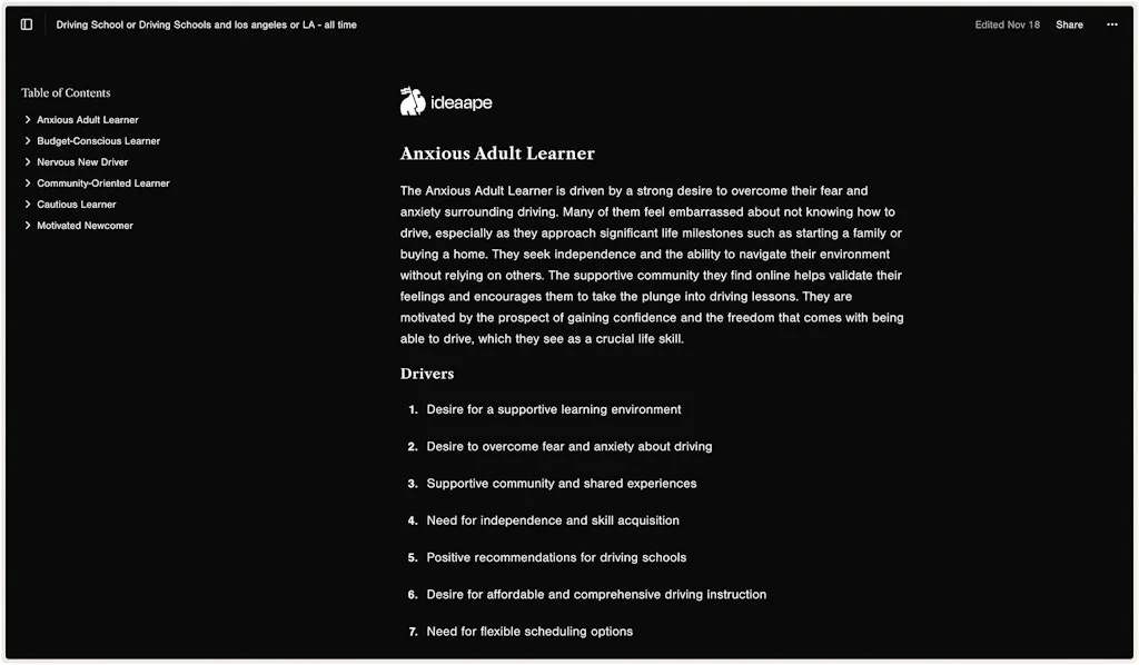 IdeaApe screenshot 3 of 4