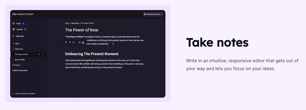 Impact Diary screenshot 3 of 4