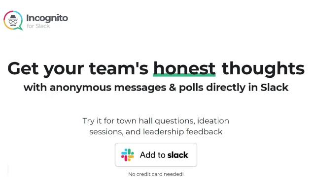 Incognito for Slack screenshot 1 of 6