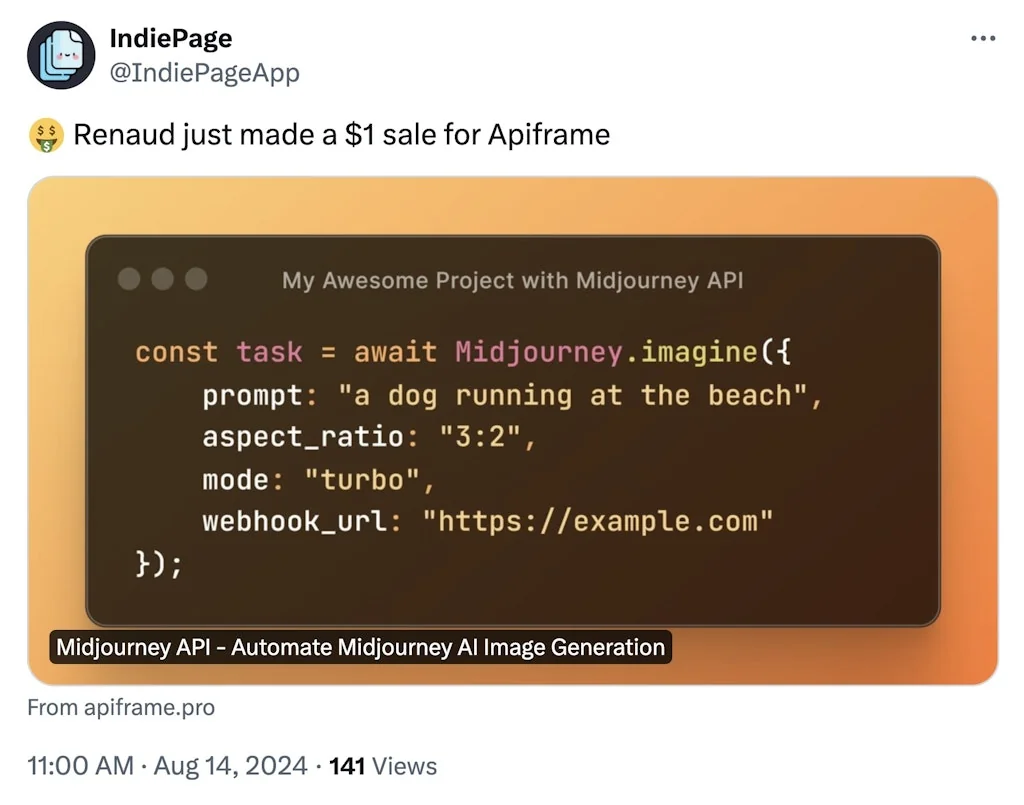 IndiePage screenshot 2 of 3