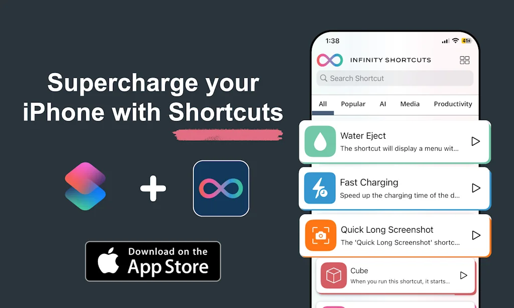 Infinity Shortcuts screenshot 1 of 7