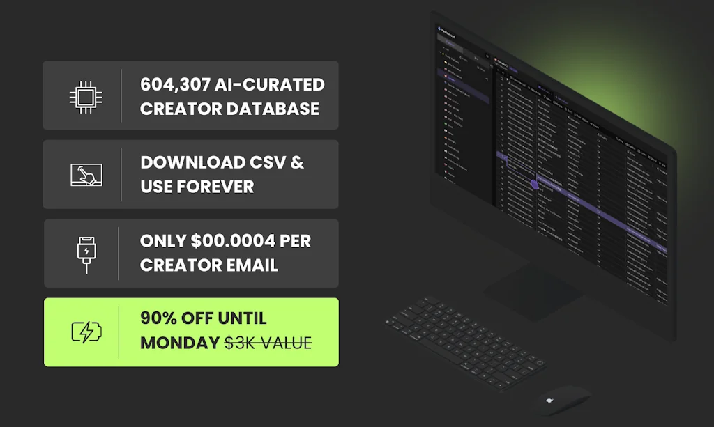 Influencer Database by Creator Contacts screenshot 2 of 5