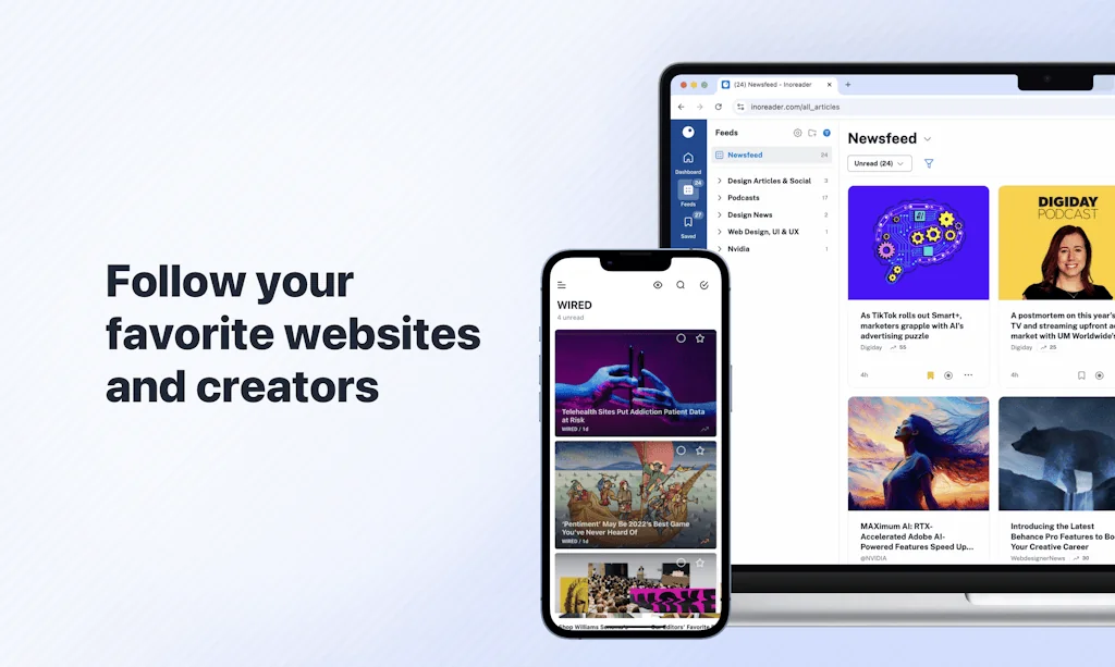 Inoreader: News & RSS reader screenshot 1 of 3