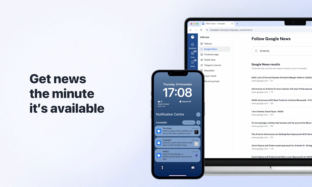 Inoreader: News & RSS reader screenshot 2 of 3