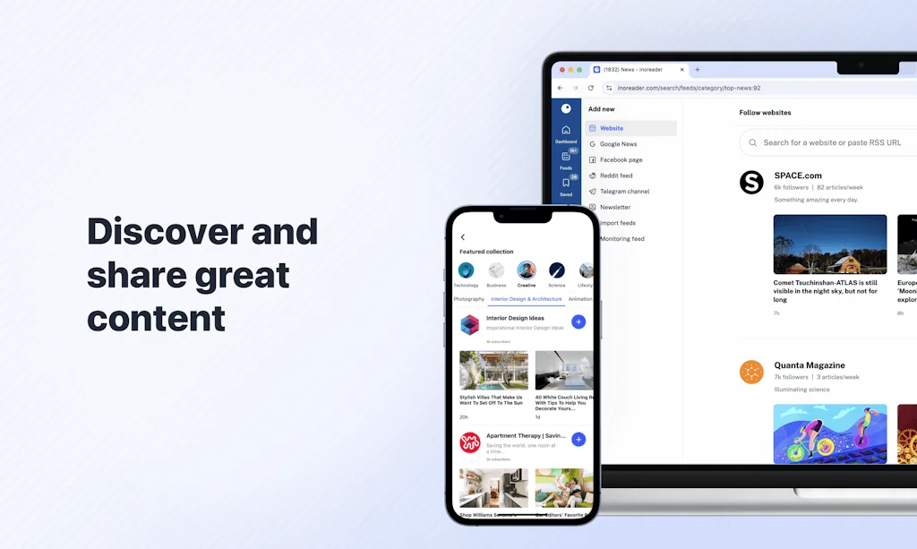 Inoreader: News & RSS reader screenshot 3 of 3