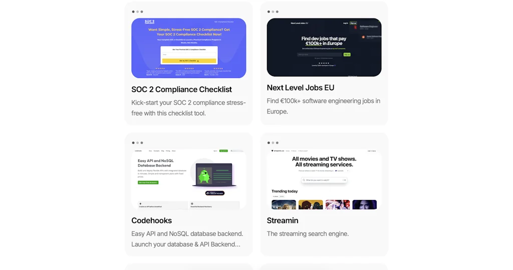 Tiny Startups screenshot 2 of 2