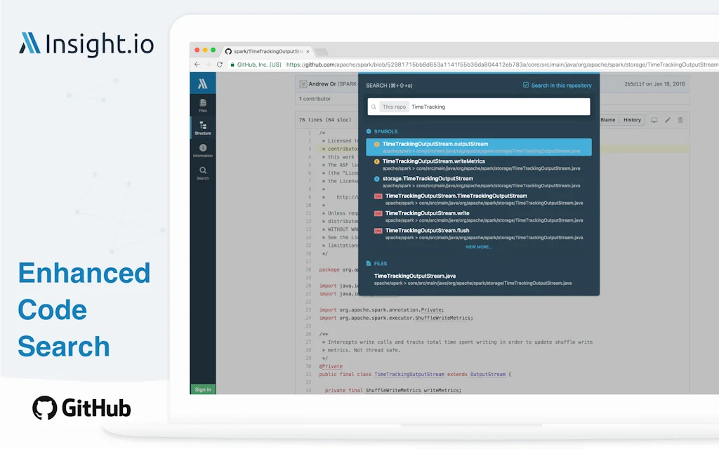 Insight.io for GitHub screenshot 1 of 5