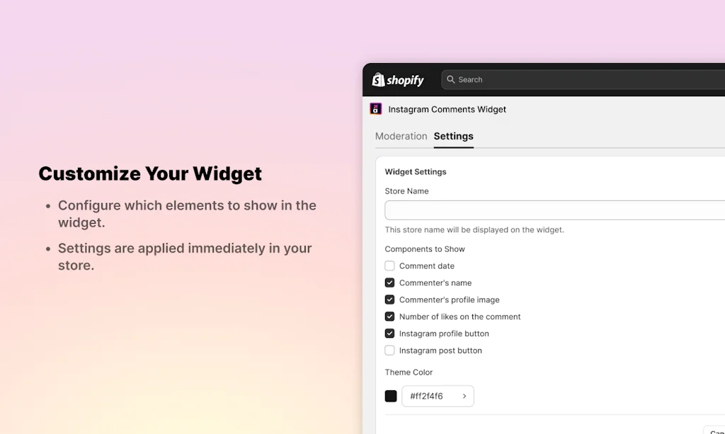 Instagram Comments Widget screenshot 5 of 6